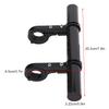 Bicycle Handlebar Bracket Extension Mount Holder for Bike Light Flashlight Speedometer(Black)