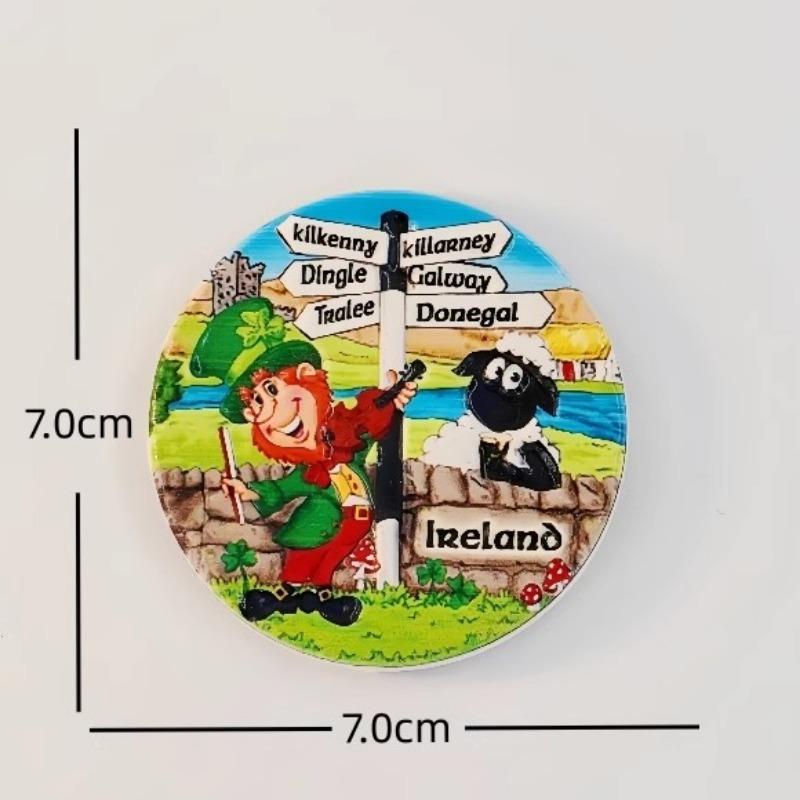 Irland Kühlschrankaufkleber Edinburgh Reise Souvenirs Kleeblatt Kühlschrankmagnete Heimdeko Hochzeitsgeschenke