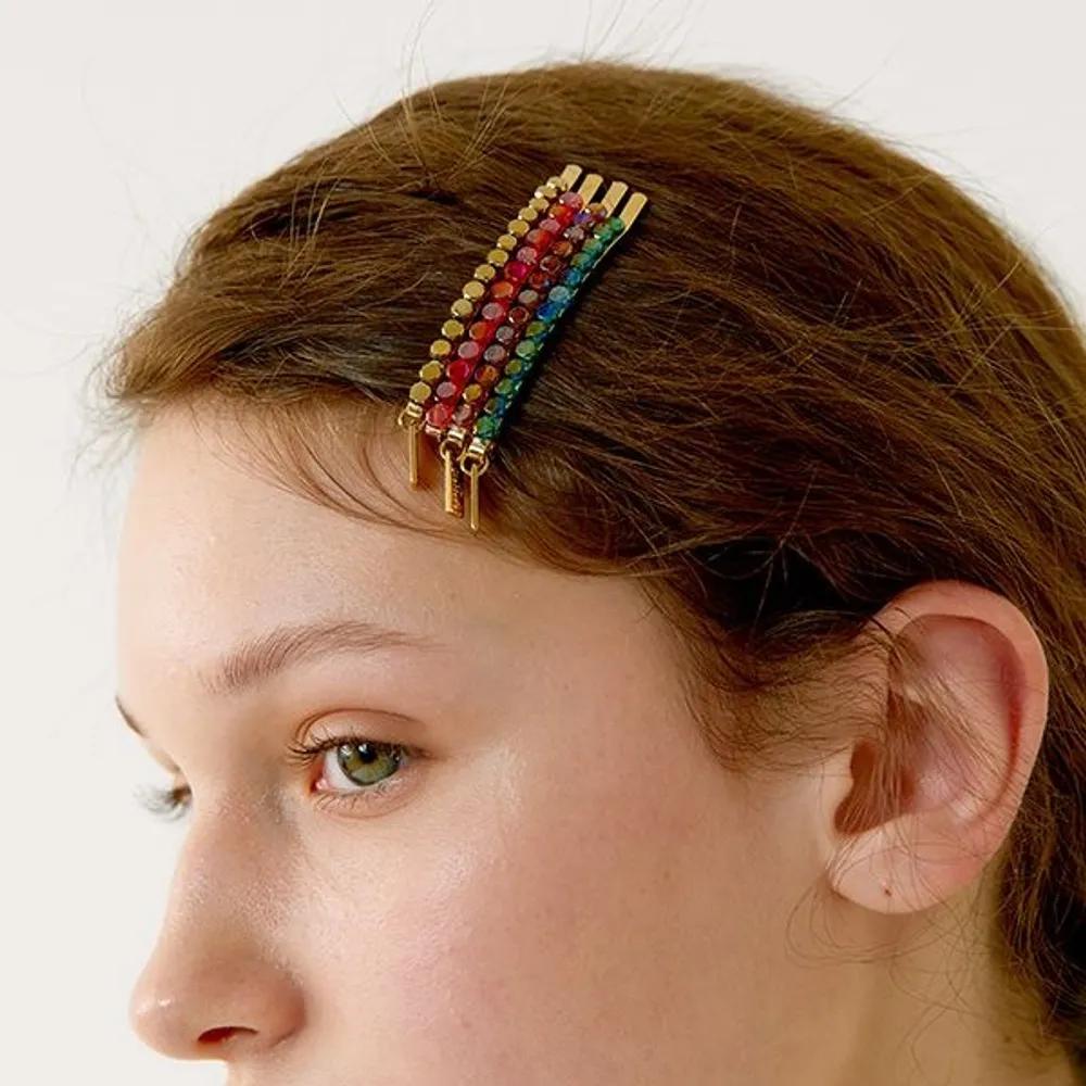 Glass Beads Bobby Pin LFSL0310 Gold