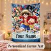 Custom Personalized Tapestry,One Piece Print Custom Name Text Wall Art Hanging for Bedroom