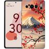 Japan Mount Fuji Painting Cherry blossom Phone Case For Google Pixel 9 8 9A 8A 7 7A 6 Pro XL 6A 5G Black Soft Back TPU Cover