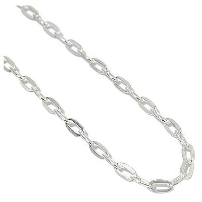 925 Flat Azuki Chain 2mm, Length 50cm-60cm Necklace, Silver, High Brightness, High Quality, Reflective Surface, Shiny, SILVER925, Flat, Laser Welded,