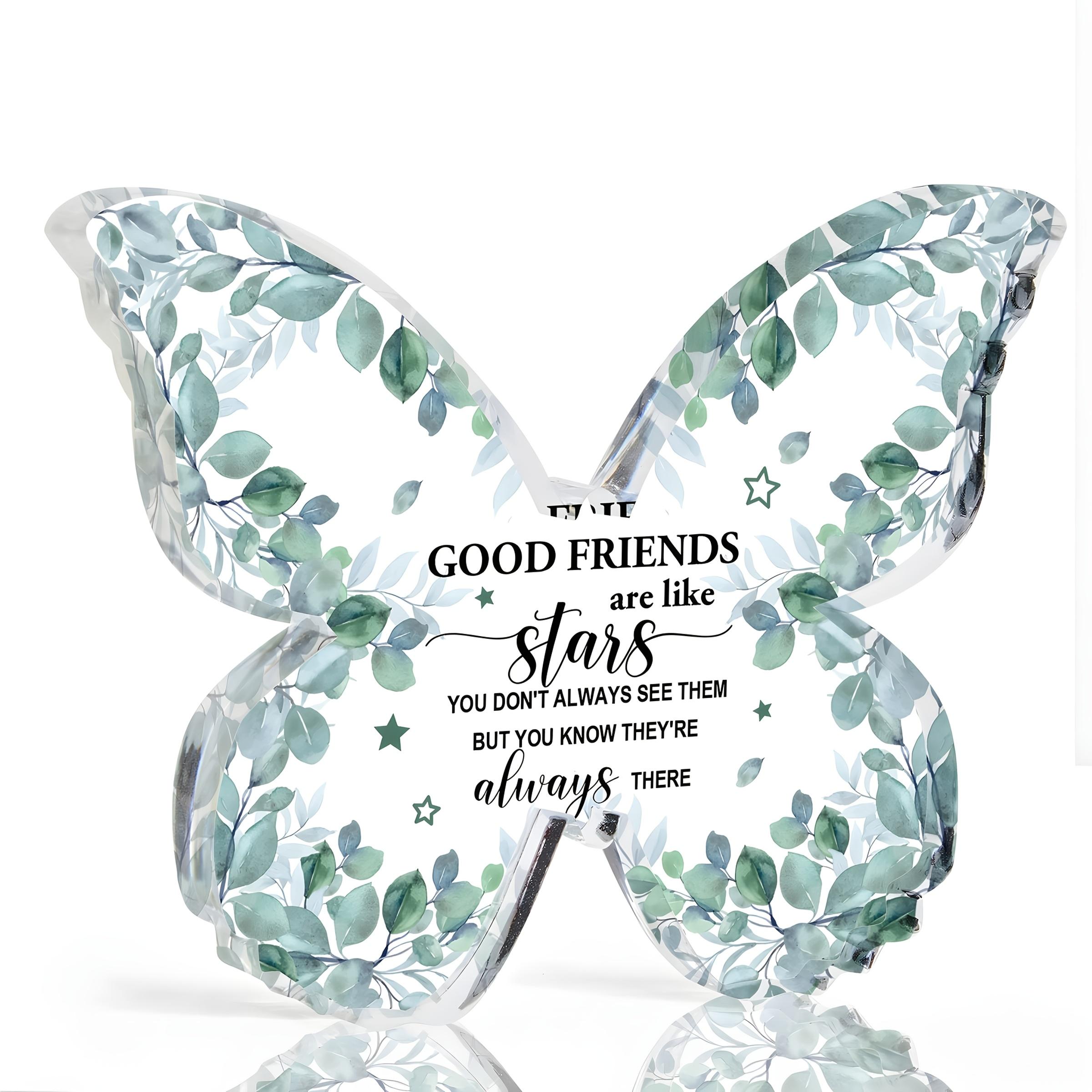 

2D Flat Acrylic good Friends Like Stars Decoration, Indoor and Outdoor Decoration - No Need for Batteries/electricity, Free Day Decoration, Shop De 10*7cm