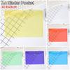 1Pcs Transparent Document Files Folders Envelope Popper Wallets  for School Office Home