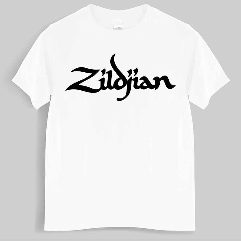 new fashion High Quality t-shirt men crew neck tees ZILDJIAN CYMBALS DRUMS Cotton summer Short Sleeve Drop Shipping