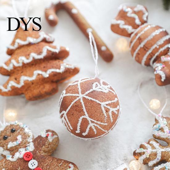 Environmentally Friendly Christmas Decor Ornaments 3D Foam Gingerbread/Star/Candy Cane Decoration Multi-size Sticky Powder Hanging for Xmas
