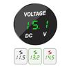 Panou LED Rotund Motorboat Motocicletă Mașină DC 12V-24V Indicator Volmetru Digital