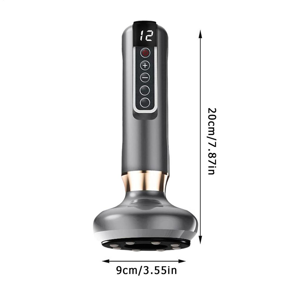 Electric Cupping Massager 12 Level Adjustable Anti-cellulite Massager Handheld Beauty Health Scraping Body Slimming Massage