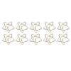 10PCS Iron Bookmark Clips Electroplating Memo Clips Bookmarks Star Moon Clips  Document Organizing