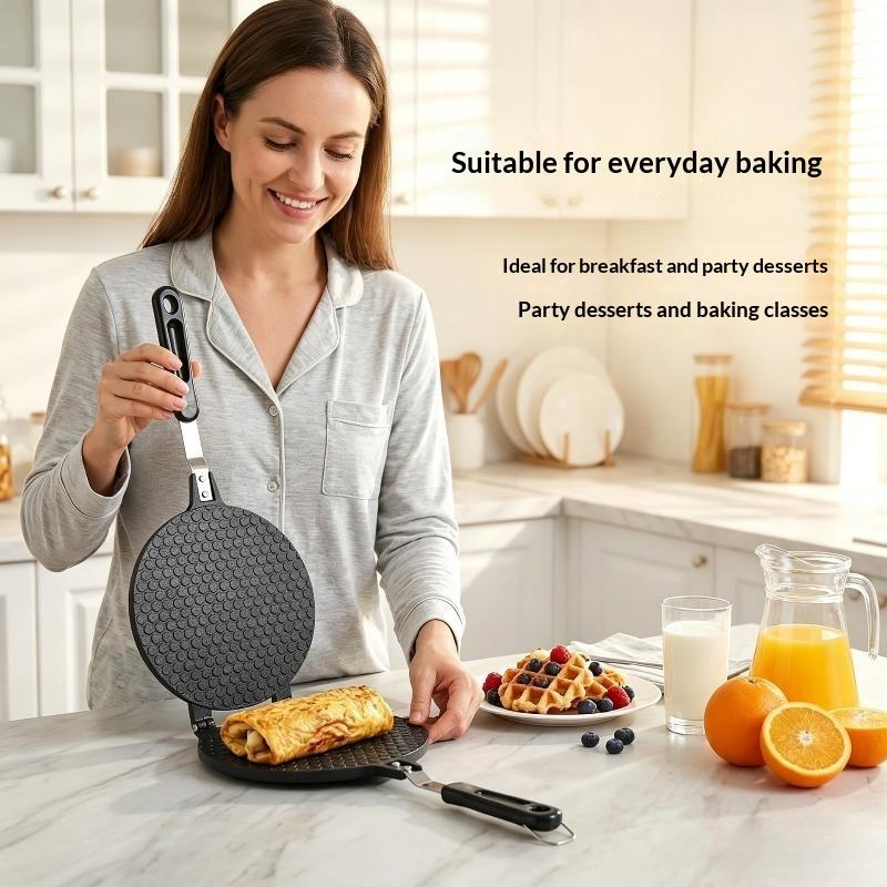 Heavy-Duty Nonstick Mold Pan 17Cm For Making Omelets, Egg Rolls, Waffles, Cakes, Cones, And Cookies