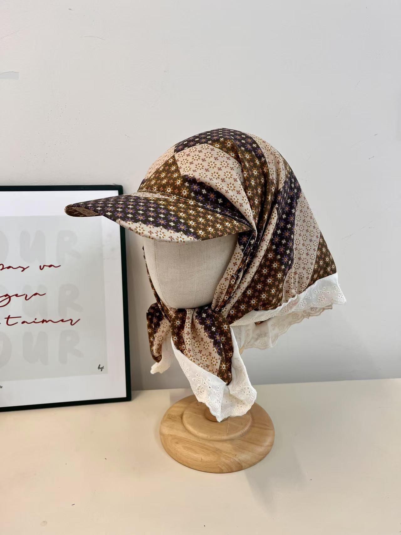 

Уличная одежда весна и лето новый ретро леопардовый принт небольшой свежий платок шляпа морской отпуск фото показать лицо маленькая кепка универсальный M（56-58cm）