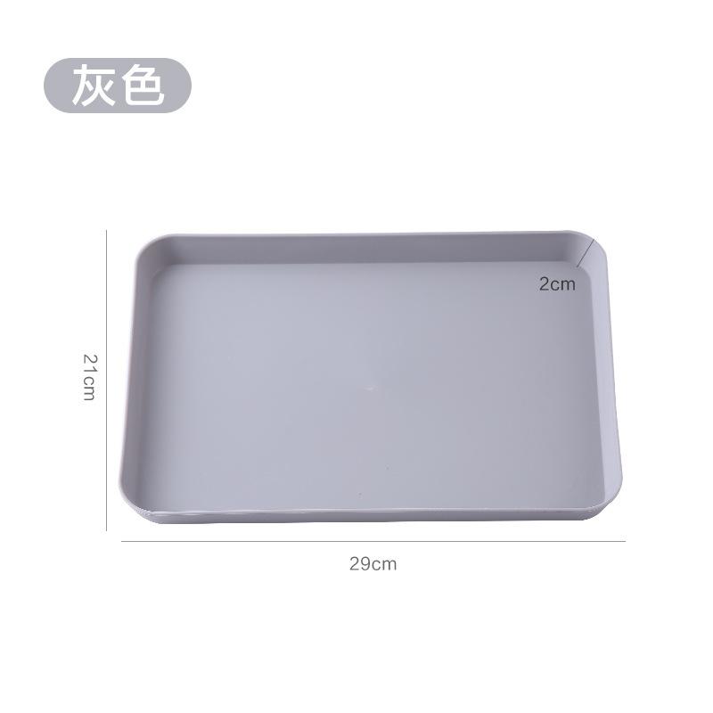 

Nordic Style Tray Tea Tray Plastic Fruit Tray Rectangular Living Room Barbecue Coffee Shop Restaurant Kindergarten Plate Meal