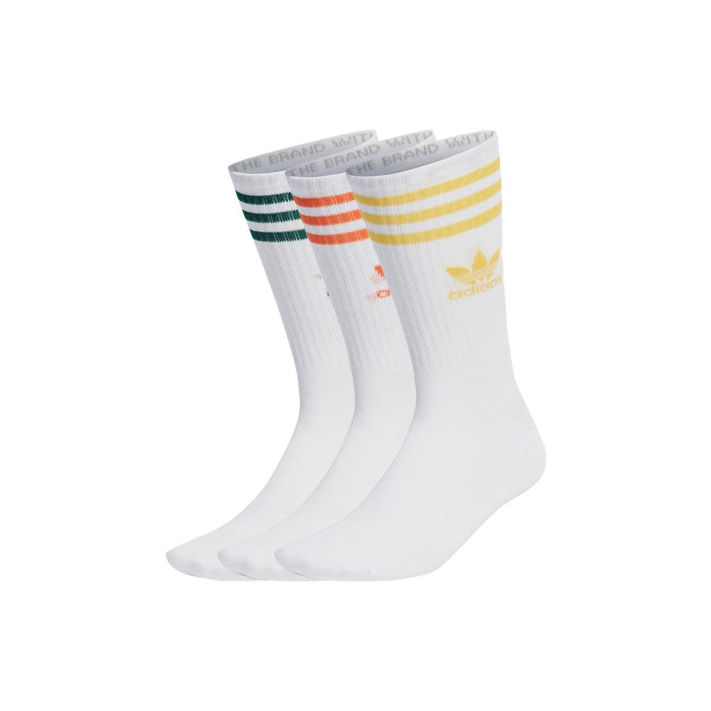 Adidas Originals Adicolor MID CUT CREW SOCKS 3 PAIRS Crew Socks Unisex 3 Pack (Unisex) Crew Socks IU2661