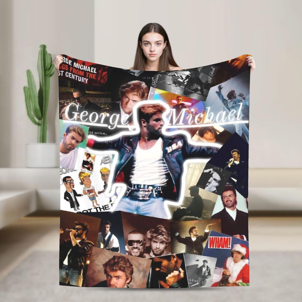 George Michael Singer Legend Flannel Fashion Blankets Music Album Awesome Throw Fashion Blanket for Quilt 200x150cm Warm