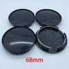 4ks/sada 68mm Univerzální Kryty Středu Kola Auta Sada Krytů Náboje Autopříslušenství Odolný ABS Plast Díly pro Styling Auta Příslušenství