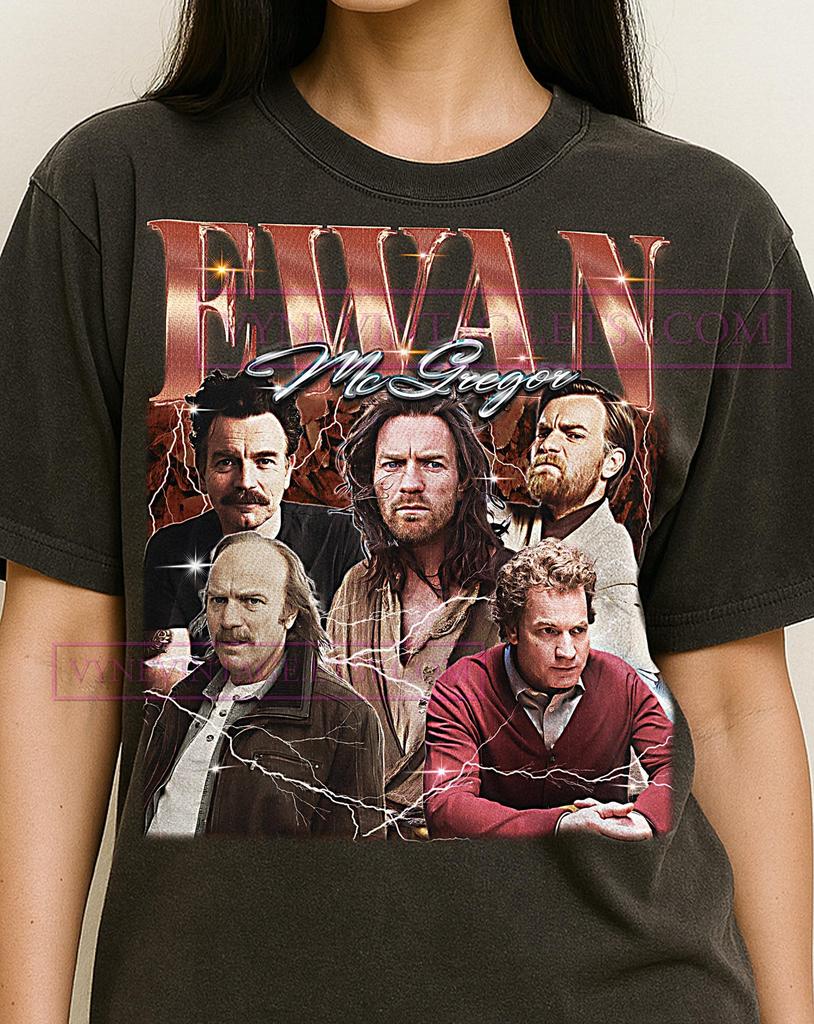 Ewan Mc Gregor Bootleg Shirt, Vintage Actor Star Celebrity Performer Tee, 90s Retro Throwback T-shirt, Ewan Mc Gregor Sweater