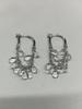 Water Drop Zircon Fringed Earrings Light Luxury Versatile Stud Earrings Niche Temperament Fashion Earrings