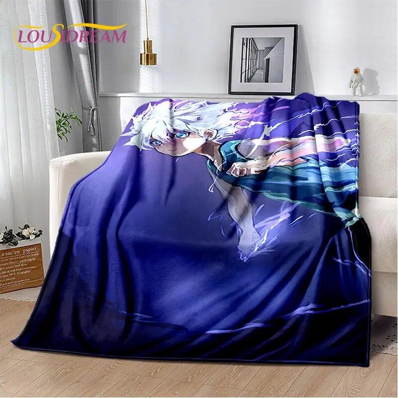 HxH Anime Hunter×Hunter Cartoon Soft Plush Blanket,Flannel Blanket Throw Blanket for Living Room Bedroom Bed Sofa Picnic Cover