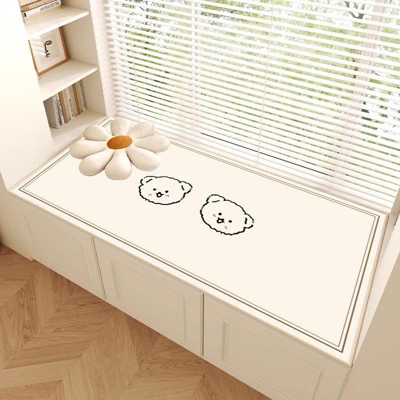 Four Seasons Universal Chenille Cushion: Non-Slip, Cut-to-Fit Cartoon Household Pad for Bedroom, Balcony, or Bay Window