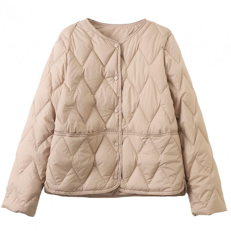 Womens Lightweight 90% Down Fill Short Puffer Jacket Slim Fit Casual Winter Coat