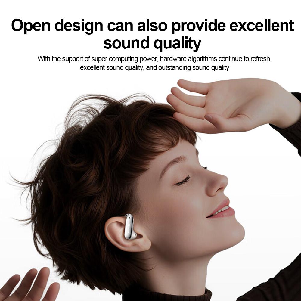 Kabellose Bluetooth 6.0 Ohrhörer Ohrbügel Ohrstöpsel Wasserdichte Sportkopfhörer HiFi Stereo Geräuschunterdrückung Headsets für Telefon