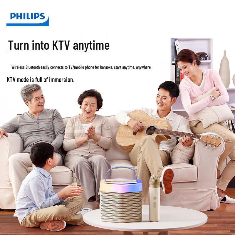 Philips TAS2519 Wireless Karaoke Microphone & Speaker Set