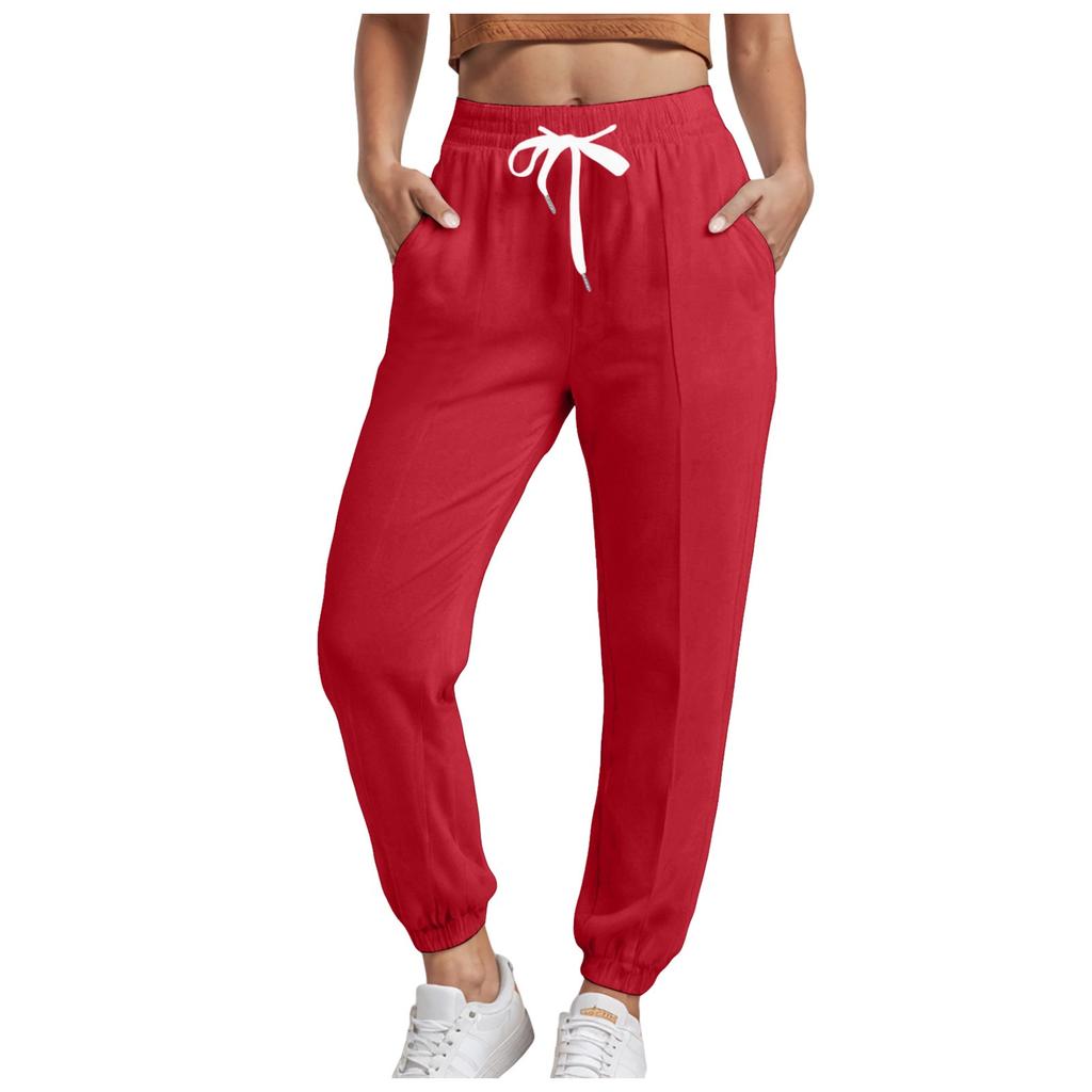 Solid Color Women Pants Pocket Long Women Casual Harem Pants Streetwear Tracksuit Pants For Women Jogging Sports Pants