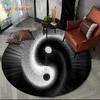 3D Chinese Tai Chi Bagua Yin Yang Round Area Rug,Carpet Rug for Living Room Bedroom Sofa Playroom Decor,kids Non-slip Floor Mat