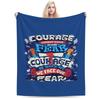 Face Our Fear Personalized Soft Decorate Home An UltraSoft Micro Fleece Blanket