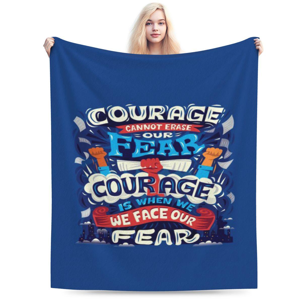 Face Our Fear Personalized Soft Decorate Home An UltraSoft Micro Fleece Blanket 75x100cm 30x40in