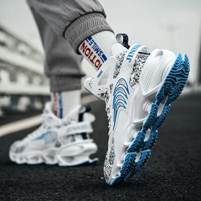 New Sports Shoes Leather Comfortable Breathable High-top Sneaker High-quality Men's Blade Shoes Size 39-45