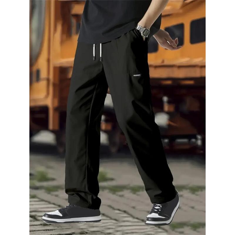Herren Leichte Hosen Lässige Lockere Sporthosen Herren Lässig Dünne Gerade Hosen Herren Mode Outdoor Jogginghosen