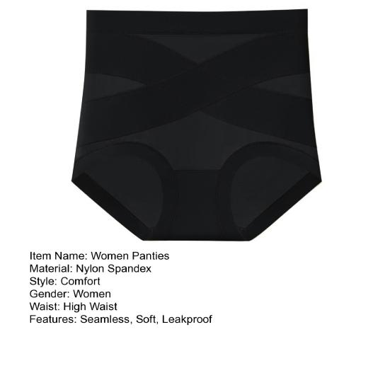 Leakproof Tummy Control Panties Breathable High-Waisted Women Underwear Seamless Comfort Body Shaper
