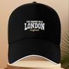 The Square Mile London England Typografi Basebollkeps Polyester Avslappnad Justerbar Solhatt