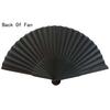 Folding Fan Black Hand Fan Vintage Folding Fans Wedding Party Favor Supplies Dance Home Party Folding Decorative Fans