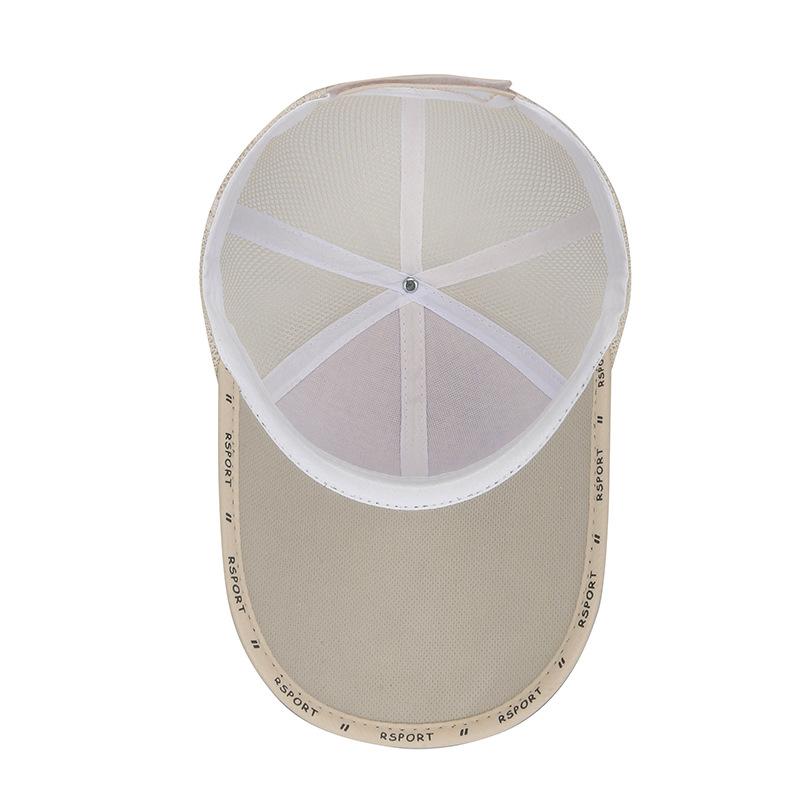 Net Cap Men's Spring Summer Baseball Cap Outdoor Fishing Cap Long Brim Breathable Mesh Cap