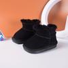 Winter  Baby Snow Boots Leather Thick Plush Warm Toddler Kids Shoes  Little Girls Boys Boots EU 15-25