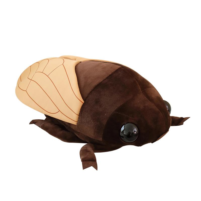 Simulation 48Cm Cicada Plush Toy Lifelike Summer Insects In Trees Cicada Doll Soft Animal Pillow For Kids Boys Xmas Gifts