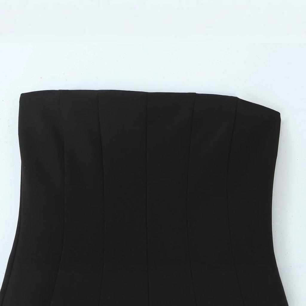 Spring 2025 Women's European & American Style Slim Wave Dress