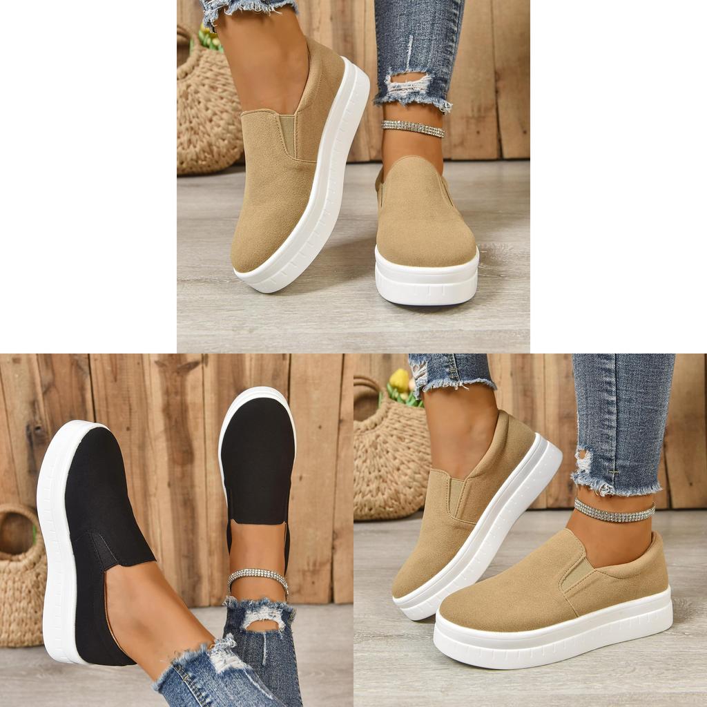 Casual For Women With Thick Sole Rubber Outsole For Daily Comfort