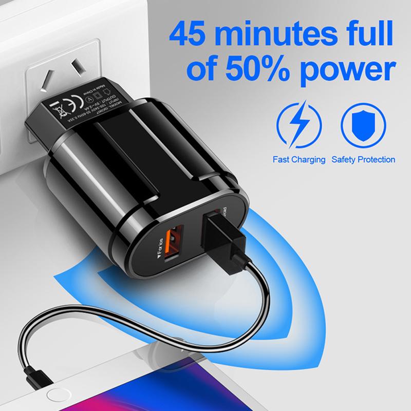 Buy 5V 2.4A USB Charger for iPhone XR XS 8 7 iPad Fast Wall Charger