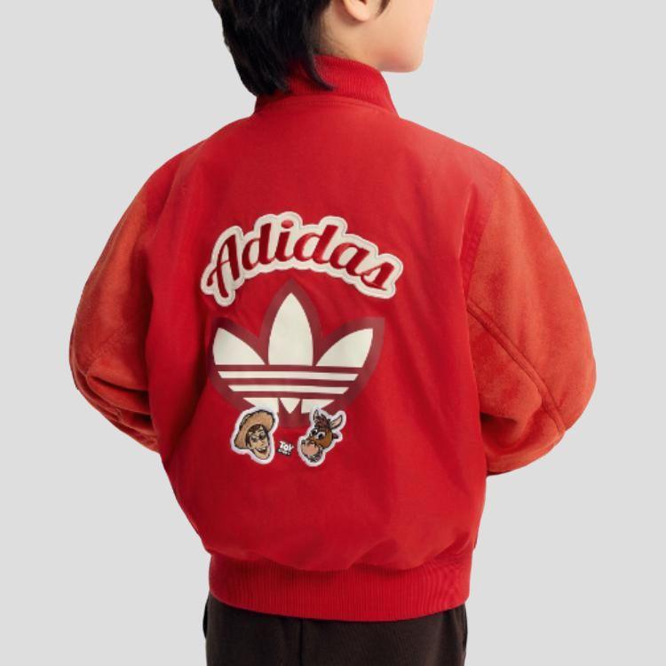 Adidas Originals X Disney Collaboration Cotton Jacket FW25 Toy Story Hooded Warm Zipper Kids Kids jackets KS8214
