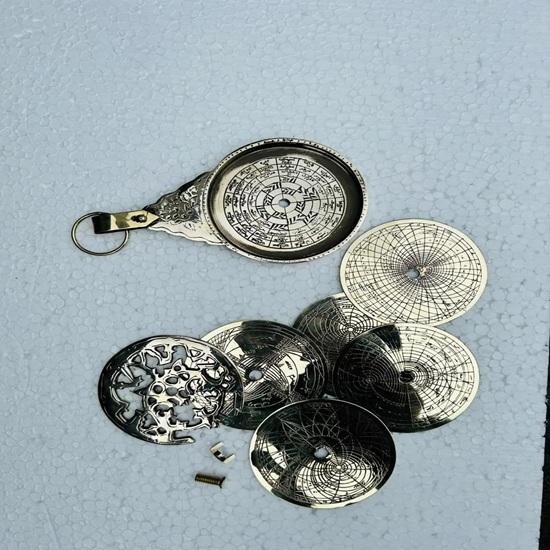 20,32 cm Messing Astrolab Armillarsphäre Historische Himmelsnavigation Dekor