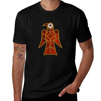 Anglo Saxon Bird Tshirt Classic Crew Neck Cotton Tshirt
