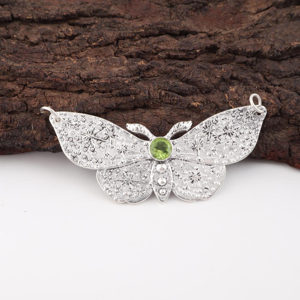 Peridot Pendant Gemstone Jewelry, 925 Solid Sterling Silver Pendant, Handmade Jewelry Birthstone Pendant, Gift For Him