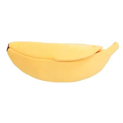 Banana Shaped Cat Bed Funny Soft Cozy Cat Cave Bed Warm Pet Bed for Dogs Kittens Puppy XL