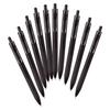 Mitsubishi Pencil One Gel Ballpoint Black 10 Pens Per Box Uni-ball 0.5mm Pen, Black, Barrel, (UMNS05BK.24)