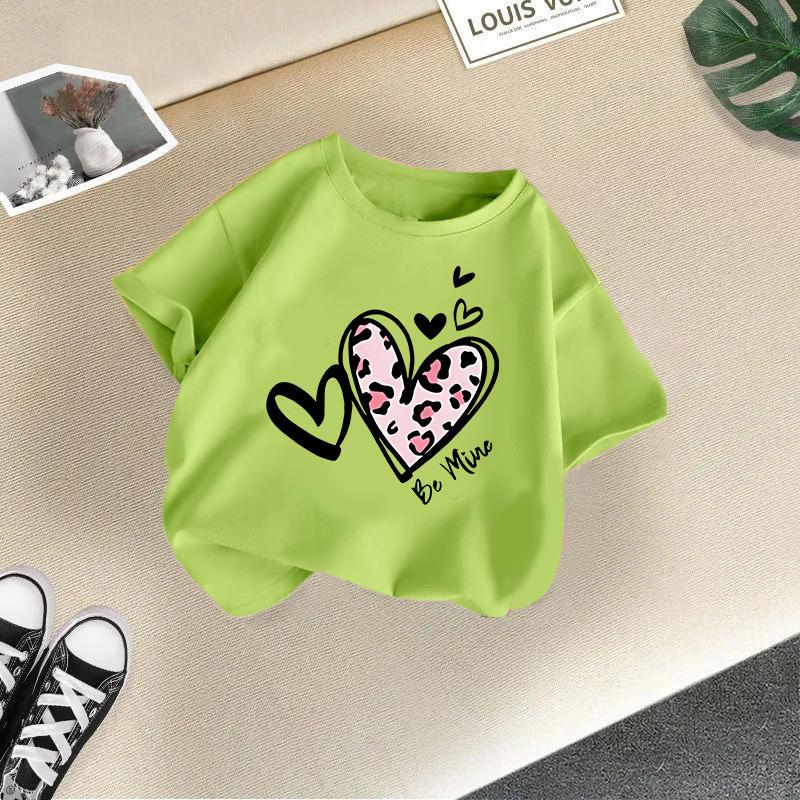 Girls' Fashionable T-shirt For Summer, Children's Casual Top