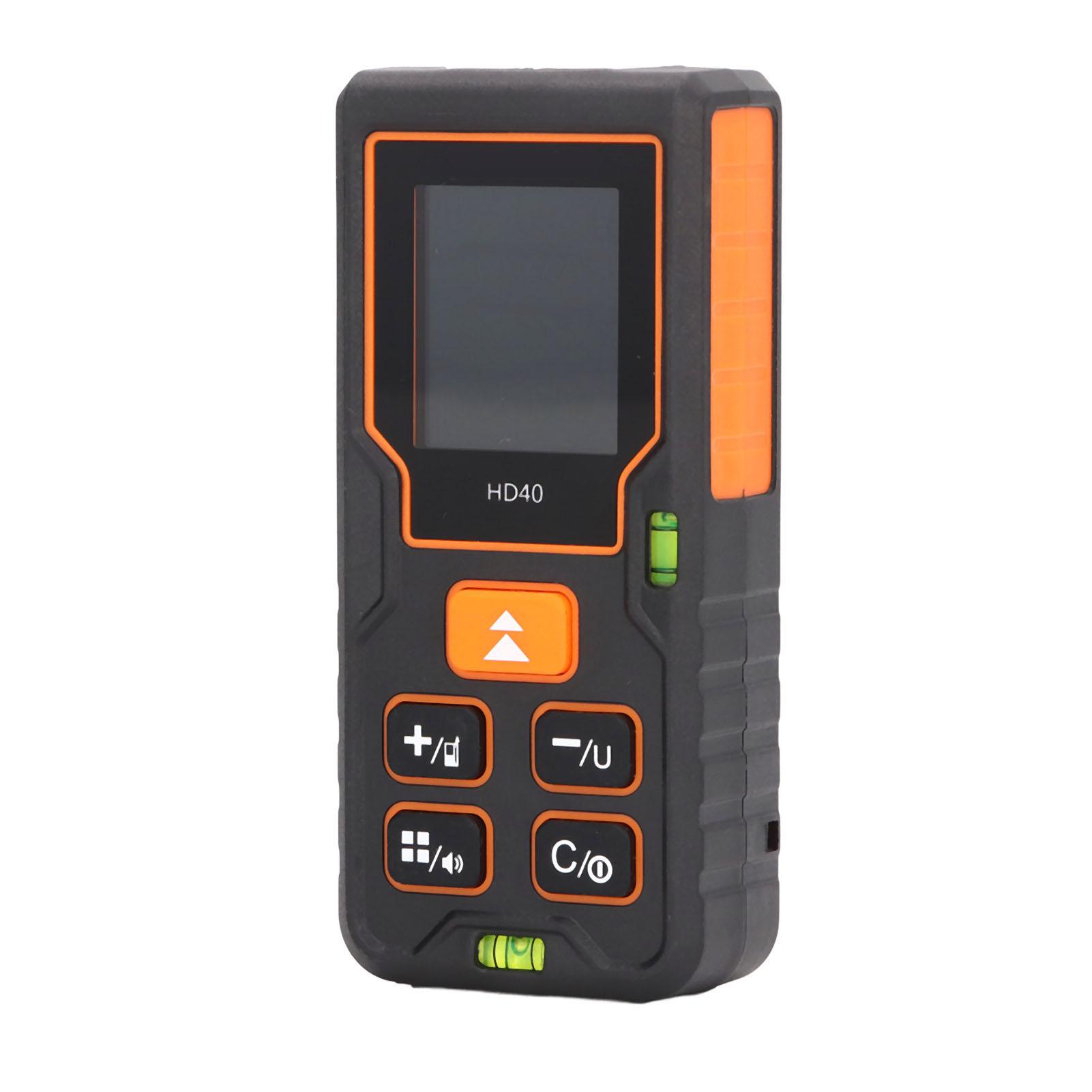 

Лазерный измеритель расстояния 40 м Цифровой дисплей Инструмент для строительства и отделки HD40