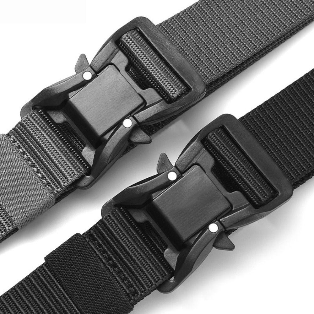 Quick Release Alloy Buckle Waistband 125 140 160 180cm Training Weave Waist Band Canvas Strap